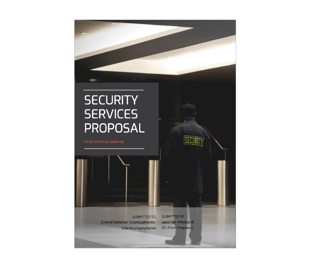 Security Proposal Template