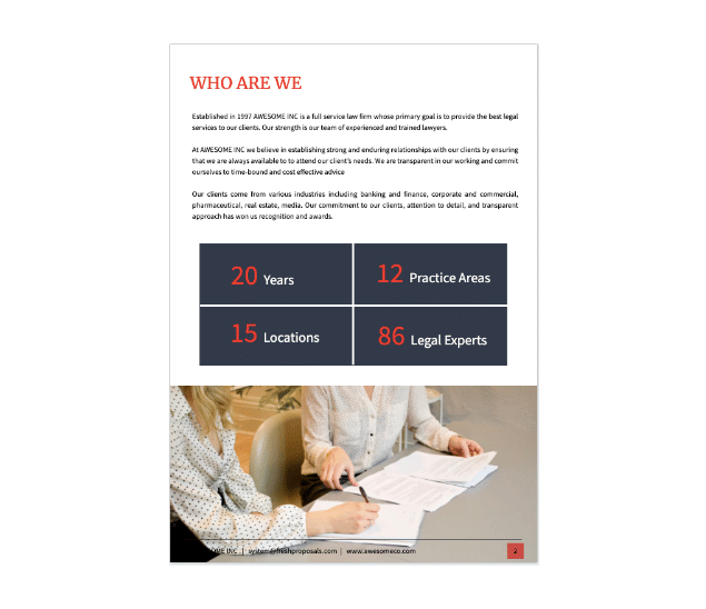 Legal Proposal Template IT Services Proposal Template Proposify