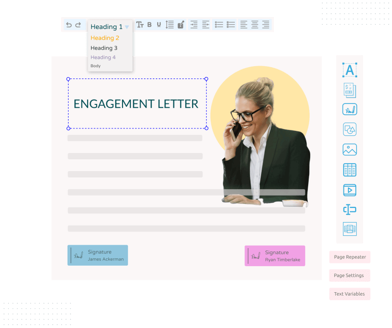 drag and drop editor
