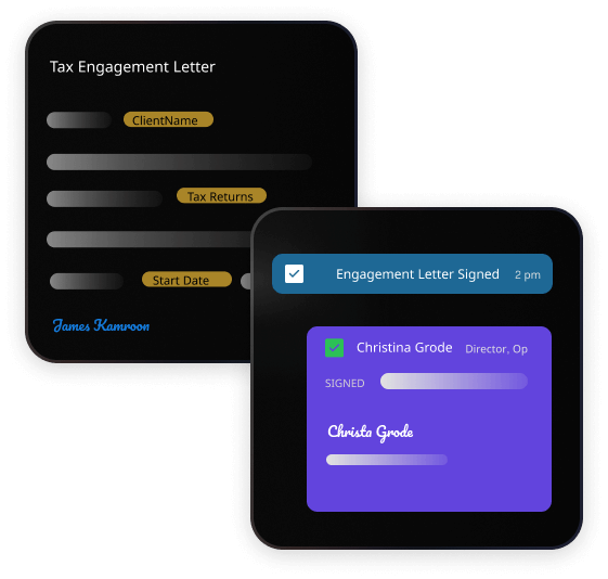 Electronic signatures and approval workflows